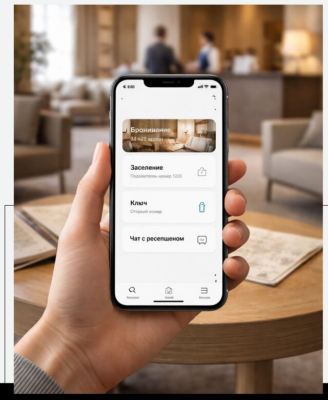 Мобильное приложение для гостей отеля в Карасуке, управление сервисом
